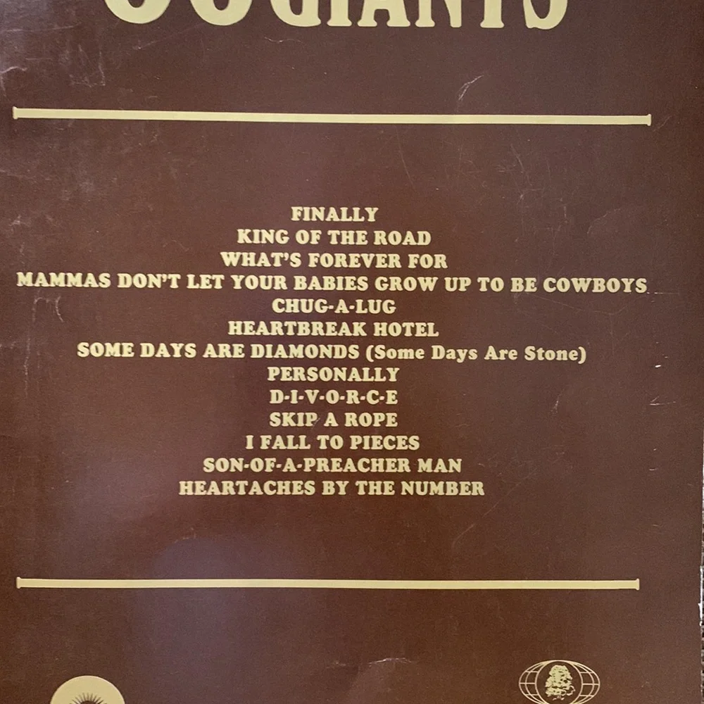 50 country giants songbook famous songs 1983 Columbia Pictures music lyrics EUC